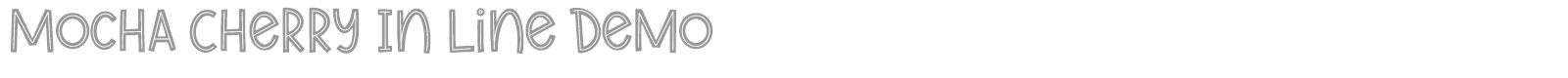 Mocha Cherry font preview